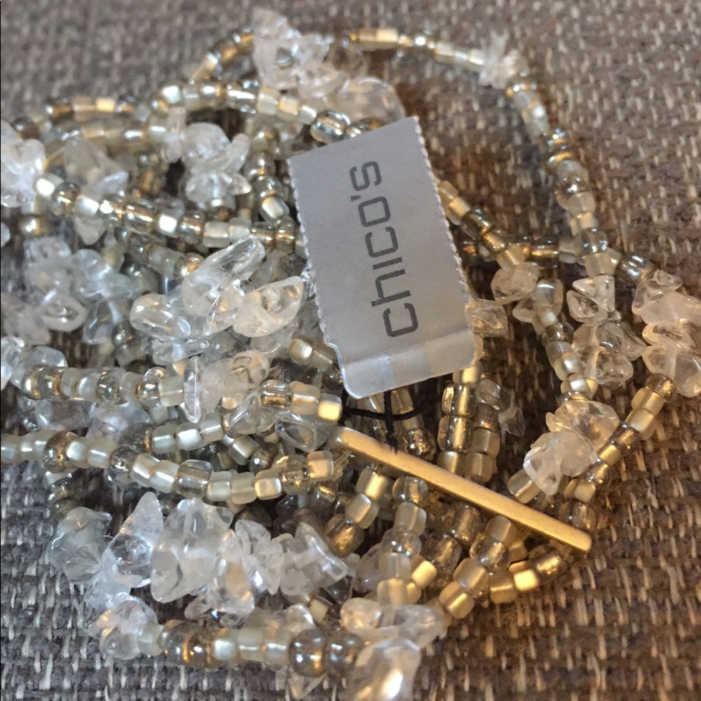 CHICO’S Multi Strand Beaded Bracelet NWT!